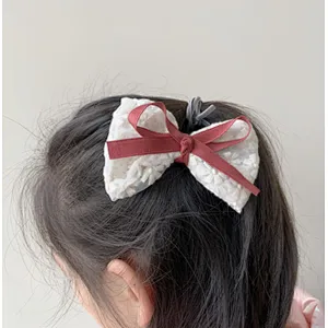 Children's  sweet bow spring headwear girl  clothing accessories princess hair accessories