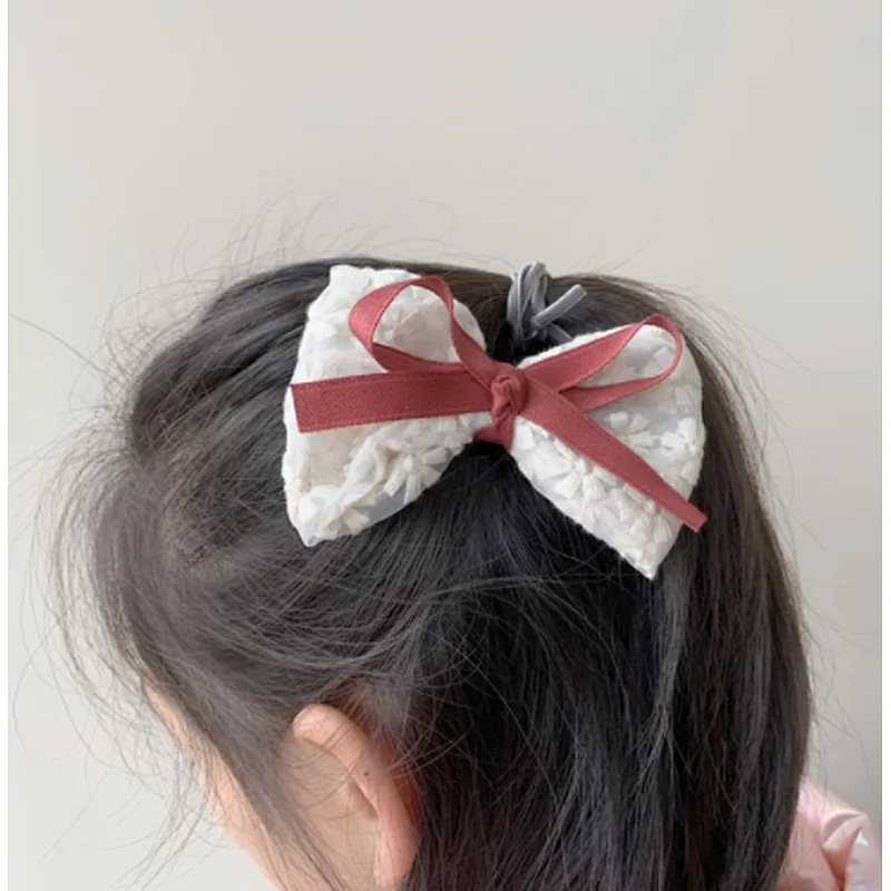 Children's  sweet bow spring headwear girl  clothing accessories princess hair accessories