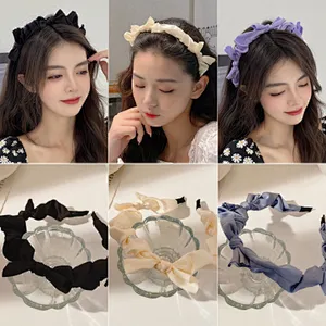 Bow knot super fairy headband summer  hair travel French high skull top autumn and winter forest