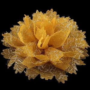 10 colors stock wholesale diy child hair bow with hairpin curling satin fabric flower ribbon bow