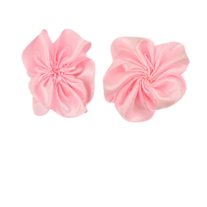 New handmade satin fabric three-dimensional rose flower  flower clothing accessories