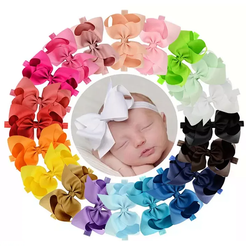 20pcs Baby Girls Hair Bows Headbands 6