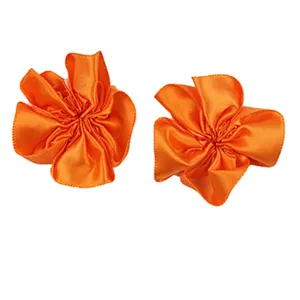 New handmade satin fabric three-dimensional rose flower  flower clothing accessories