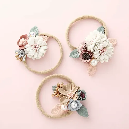 Hot Sale Fashion Hair Accessories New Design Hair Band Fancy Latest Flower Hairbands Designs