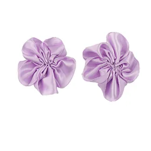 New handmade satin fabric three-dimensional rose flower  flower clothing accessories