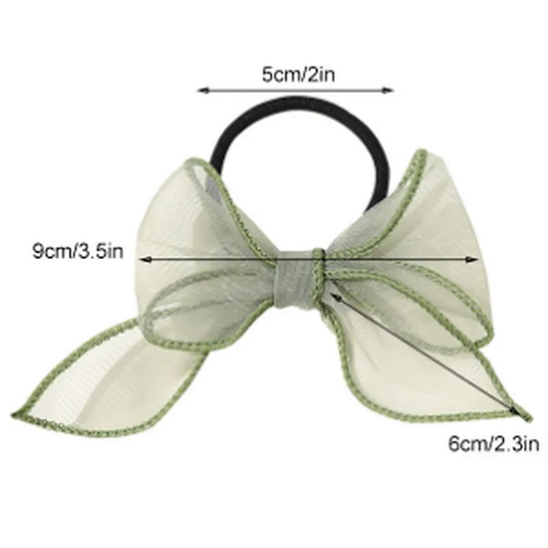 Dreamy hazy mesh bow  hair rope super fairy French  net red hair accessories