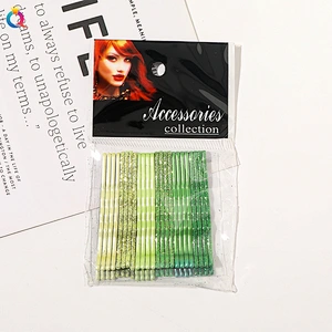 Green hair clip