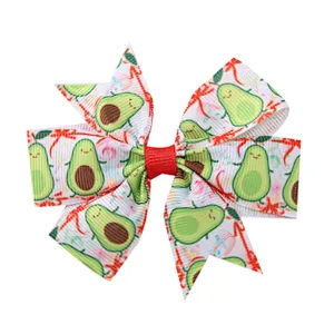 New Children's Jewelry Hot Sale Ribbed With Six Ears Bow Hairpin Headgear