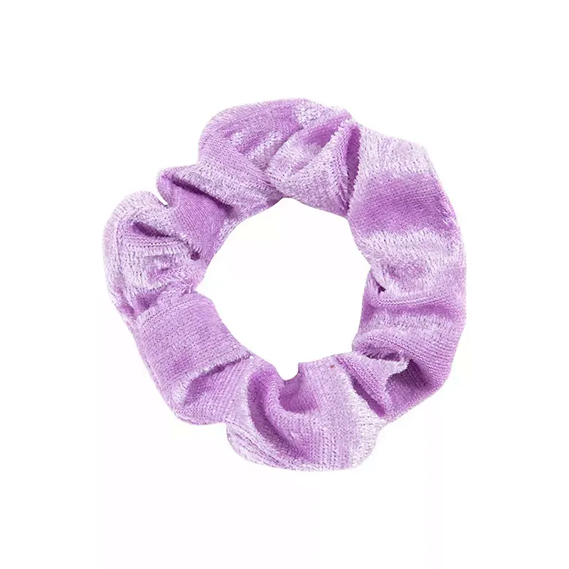 wholesale velvet hair scrunchies Solid color large intestine hair bands simple and versatile hair accessories