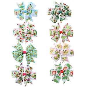 New Children's Jewelry Hot Sale Ribbed With Six Ears Bow Hairpin Headgear