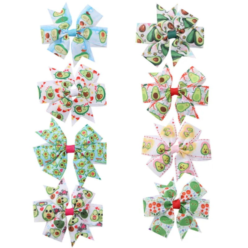New Children's Jewelry Hot Sale Ribbed With Six Ears Bow Hairpin Headgear