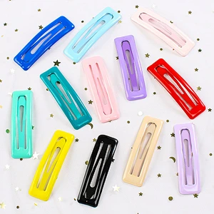8 pcs sets colorful rectangle hair clip