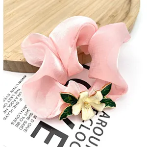 Korean version of the gentle spring and summer large intestine girls from fairy temperament flower rubber ponytail  head rope