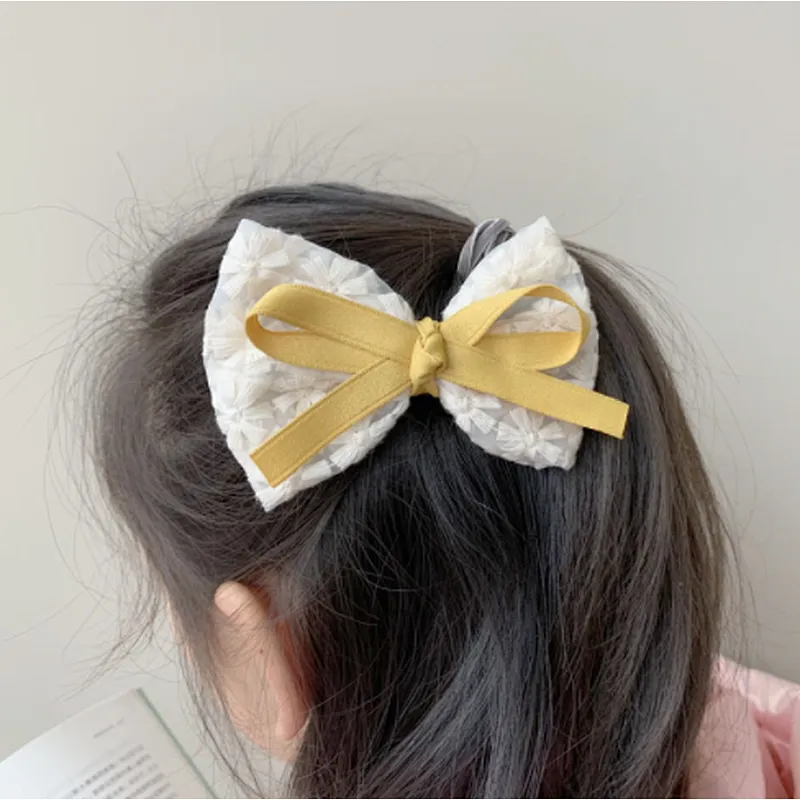 Children's  sweet bow spring headwear girl  clothing accessories princess hair accessories