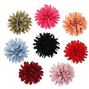 Hotselling 7 cm Bright Silk Cloth Handmade Flower Hairband
