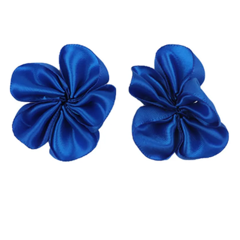 New handmade satin fabric three-dimensional rose flower  flower clothing accessories