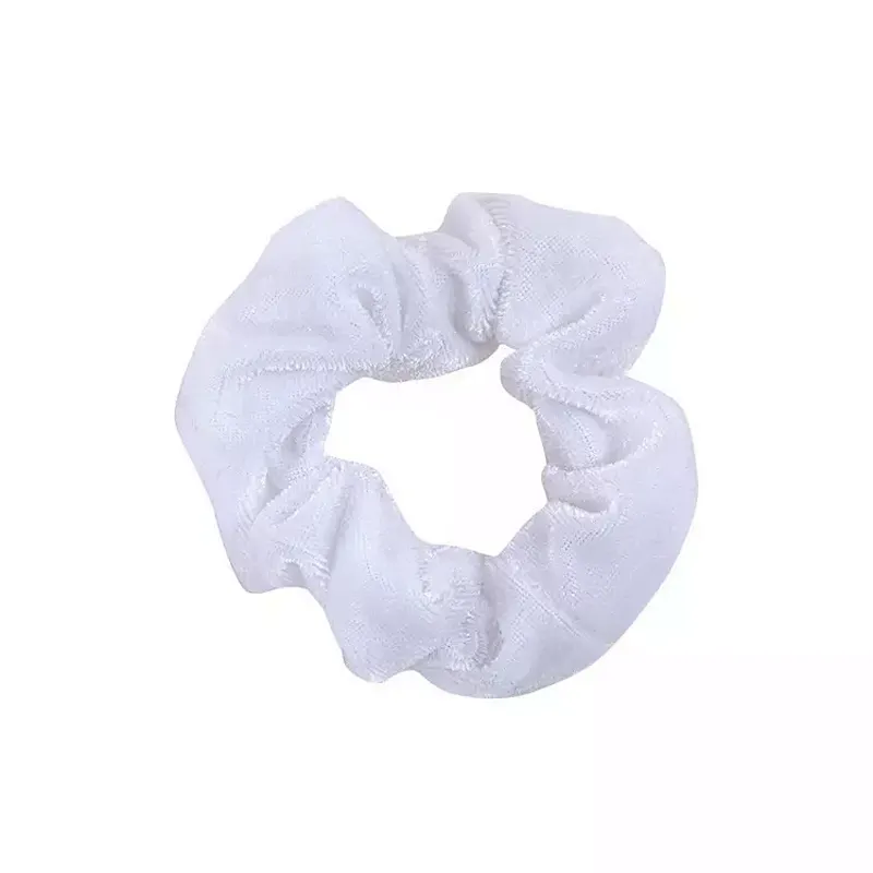 wholesale velvet hair scrunchies Solid color large intestine hair bands simple and versatile hair accessories