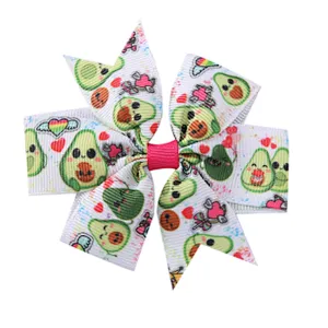 New Children's Jewelry Hot Sale Ribbed With Six Ears Bow Hairpin Headgear