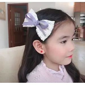 Children's  sweet bow spring headwear girl  clothing accessories princess hair accessories