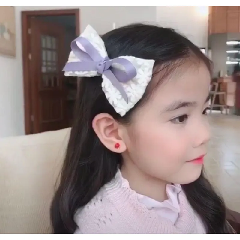 Children's  sweet bow spring headwear girl  clothing accessories princess hair accessories