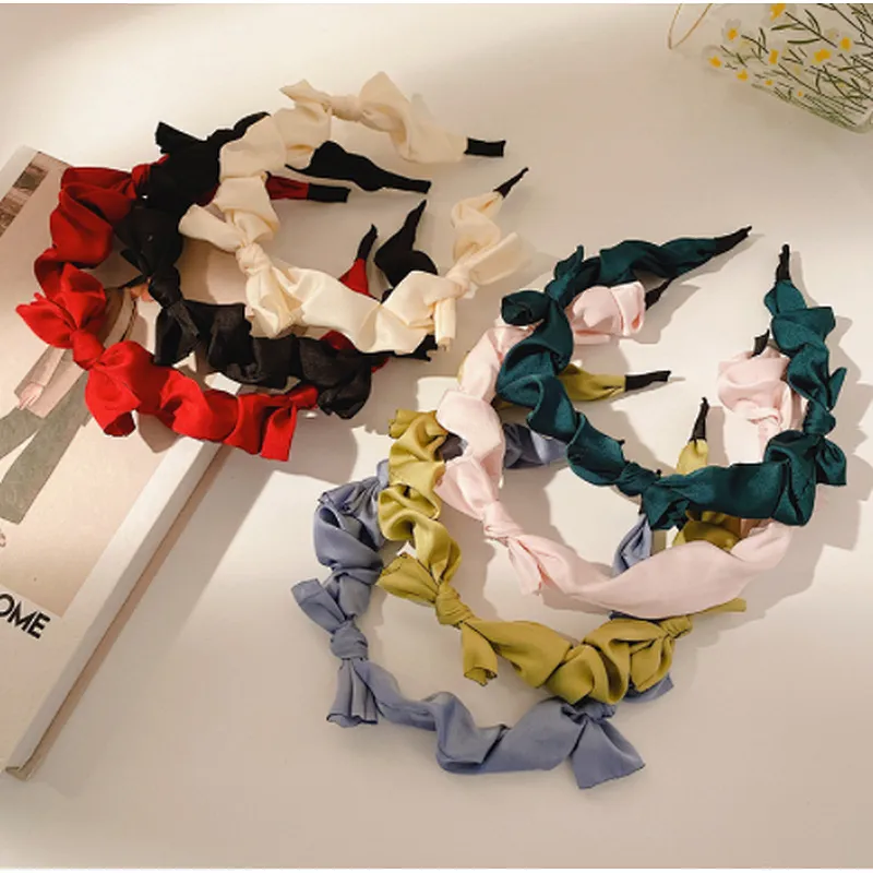 Bow knot super fairy headband summer  hair travel French high skull top autumn and winter forest