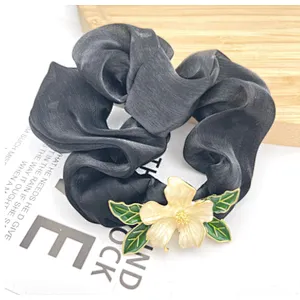 Korean version of the gentle spring and summer large intestine girls from fairy temperament flower rubber ponytail  head rope