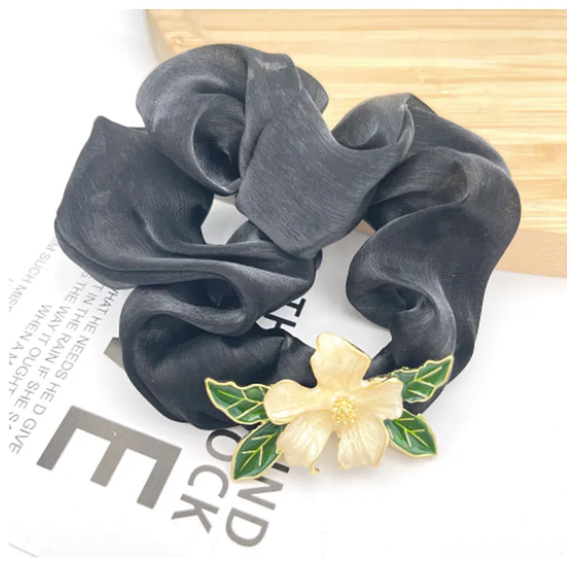 Korean version of the gentle spring and summer large intestine girls from fairy temperament flower rubber ponytail  head rope