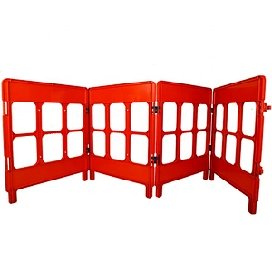 China Best New Products Portable Plastic Temporary Fence Folding Outdoor Traffic Barriers