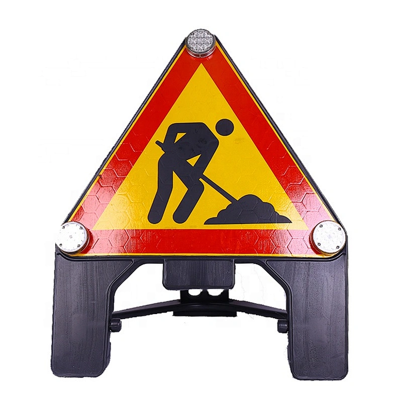 China Hot Selling New Design Traffic Aluminum Sign Portable Traffic Led Sign Display Traffic Sign