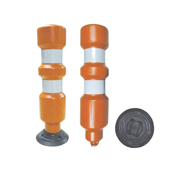 China Factory Wholesale Price Road Safety Plastic Delineator Rebound Warning Bollard