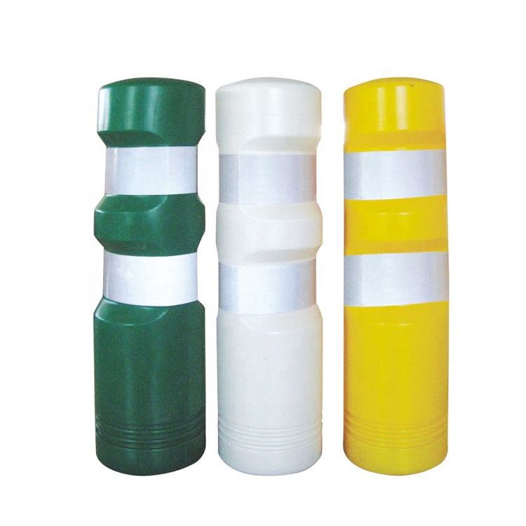 New Hot Selling Eco-friendly PE Road Traffic Warning Posts Plastic Bollard With Rubber Base