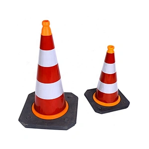 China Factory New Hot Sale Road Traffic Safety Flexible Warning PVC Crowd Control Barricades Cone