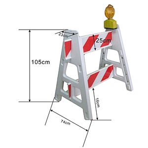 Wholesale Custom High Quality Secured High Fence Flexible Traffic Barrier Temporary Fencing Plastic Barricade