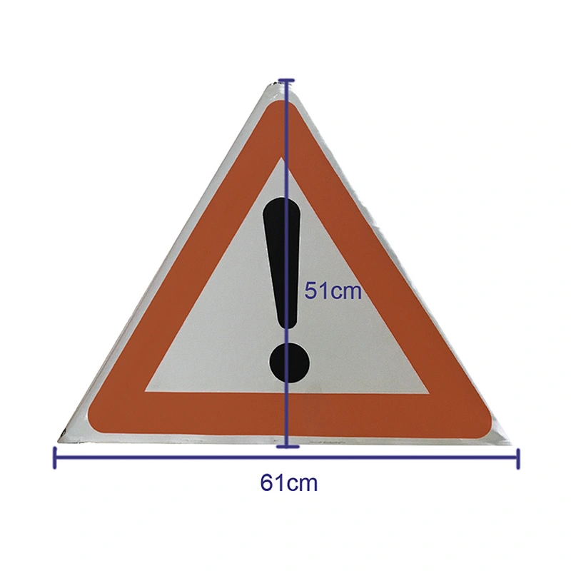 China Road Safety Products Collapsible Tripod Warning Sign Led Warning Traffic Sign