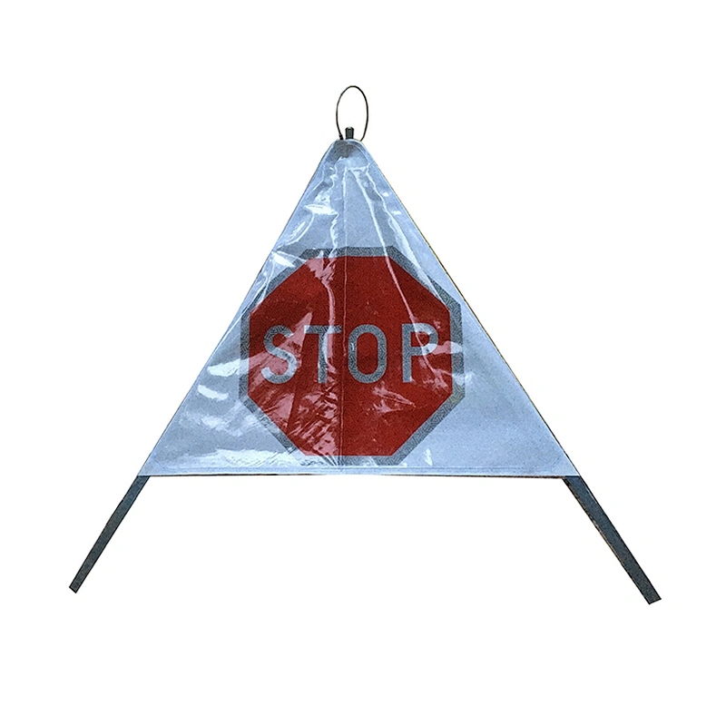 2020 China New Design Safety Triangle Retractable Sign Tripod Traffic Sign
