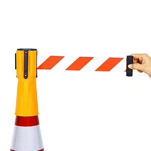 China Market New Hot Selling Traffic Crowd Control Temporary Retractable Barriers Tape