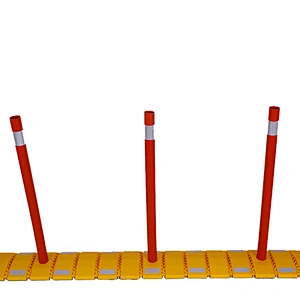 Factory Direct High Quality Durable Reflective Flexible Road Separator Delineator Lane Divider Warning Posts