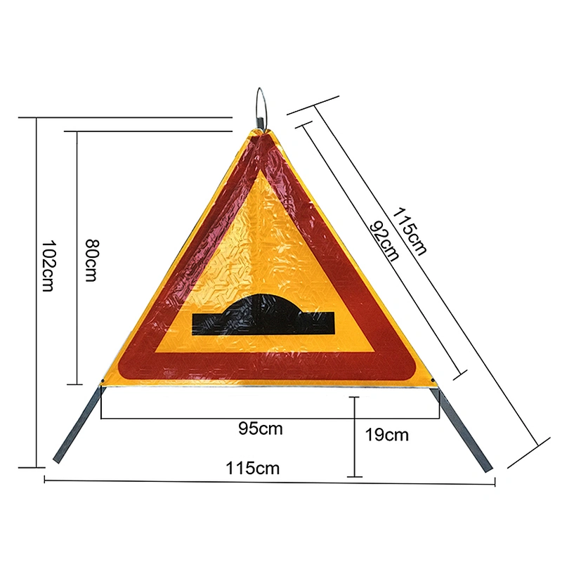 Good Quality Manufacturer Retractable Sign Tripod Traffic Sign Tripods For Warning Signs