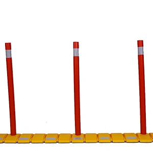 Factory Direct High Quality Durable Reflective Flexible Road Separator Delineator Lane Divider Warning Posts