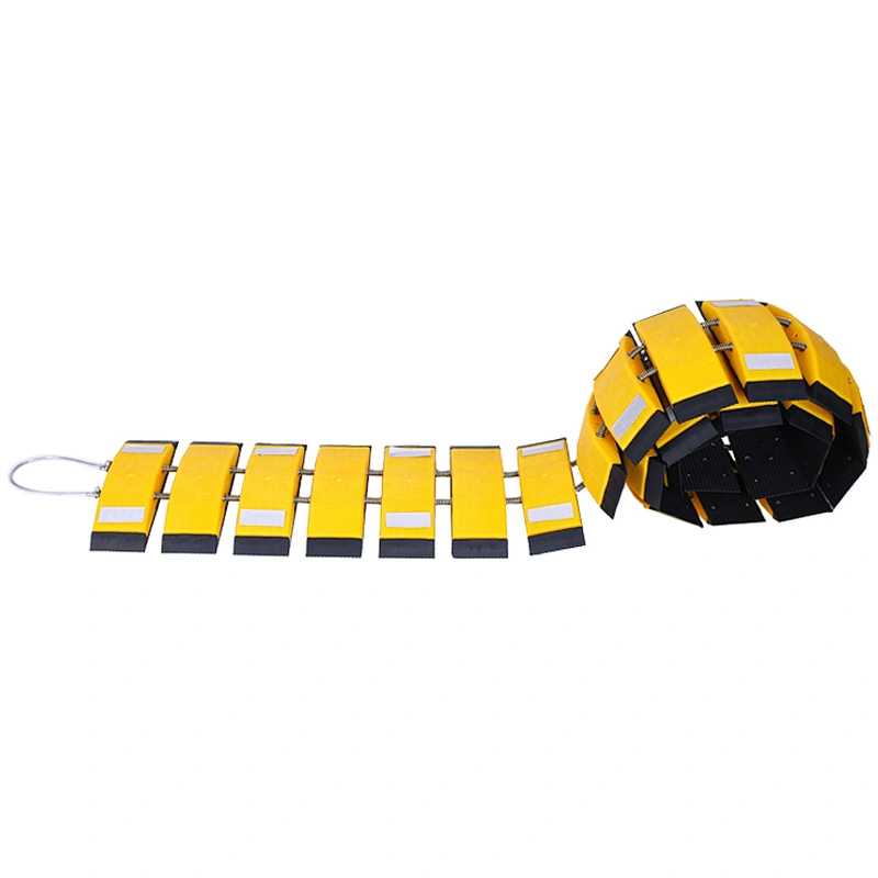 China Hot Sale High Quality Retractable Flexible Plastic Speed Hump Portable Speed Bumps