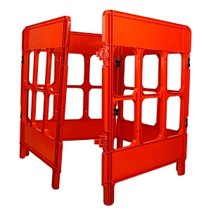 China Best New Products Portable Plastic Temporary Fence Folding Outdoor Traffic Barriers