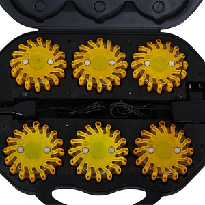 China New Design Waterproof 6 Pack LED Road Flare Rechargeable Emergency Safety Flashing Led Warning