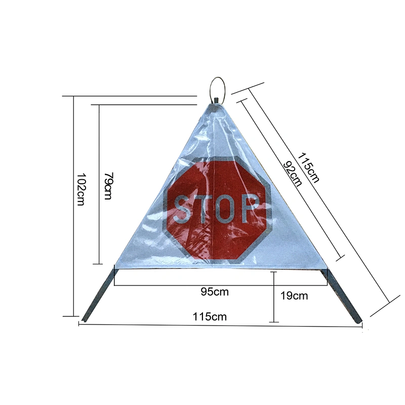 Eu Standard Fecible Roll Up Sign/ttipod Tent Traffic Signal/folding Traffic Sign/Reflective