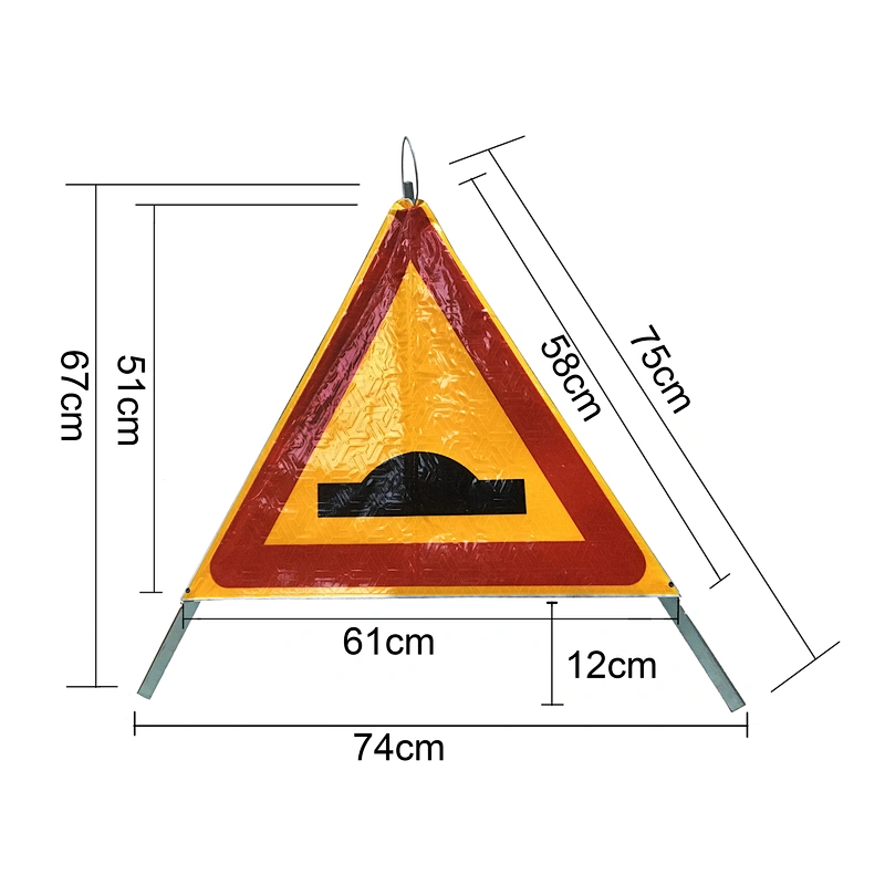 Eu Standard Fecible Roll Up Sign/ttipod Tent Traffic Signal/folding Traffic Sign/non reflective