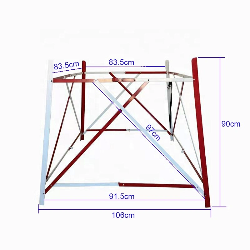 Folding aluminum 4 sidcd workgate in one piece