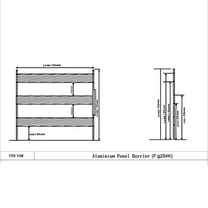 Alumium Panel Barrier