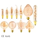Smokey glass G125 Edison soft led filament bulb 110-240V dimmable decorating pendant bulb