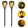 Outdoor waterproof 96 led dancing flickering solar garden light solar flame light solar flame lamp for lawn path landscape