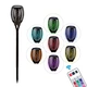 Factory price IP65 Waterproof 96 LED Flickering RGB Flame Torch Lights Outdoor Landscape Decorative Solar Garden lamp