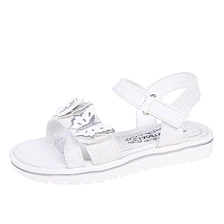 girls white dress sandals